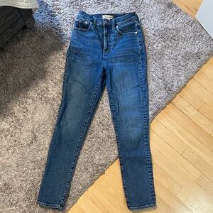 Madewell Women's Skinny Jeans in Deep Blue